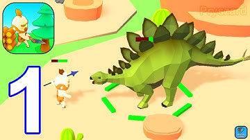 Chop Lumber : Dino Island - Gameplay Walkthrough Part 1 Tutorial First Island (iOS,Android)