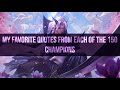 My favorite quote from all 150 champions | League of Legends