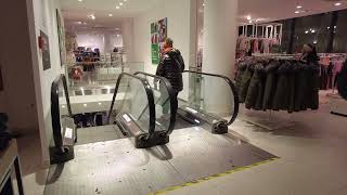 KONE escalators at H&M store in Váci utca - Budapest [4K HDR]