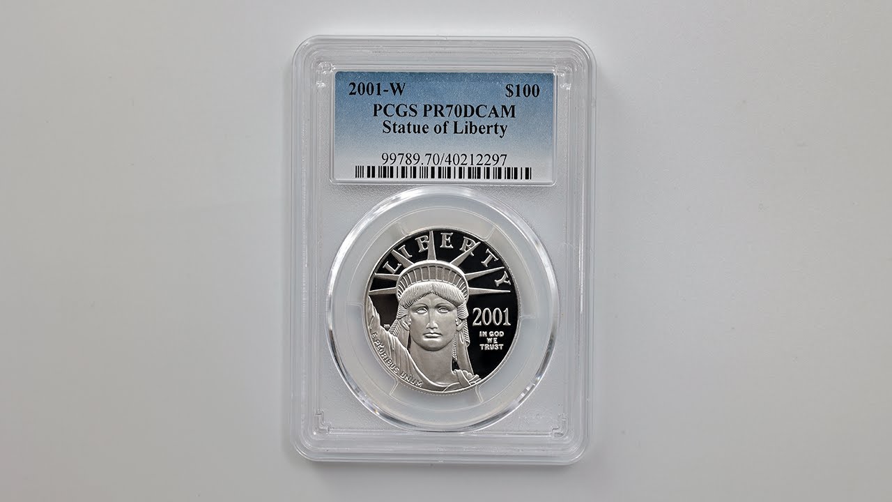 委託販売 2001 アメリカ リバティ 100ドル プラチナ貨 1オンス