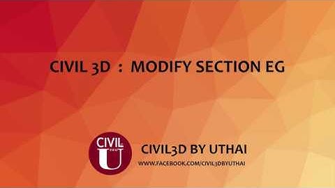 Civil 3D : V3Tools Modify Section EG