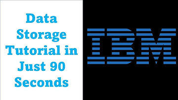 IBM Data Storage Simplified: A Quick 90-Second Overview of Storage Solutions