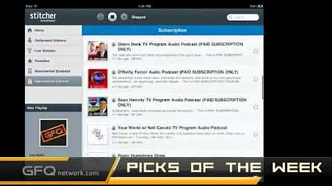 Picks of the Week: Stitcher Radio iPad App