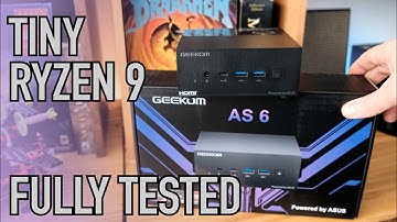 Geekom AS6: Tiny Ryzen 9 Mini PC Review & Test (with System Shock, Age of Wonders 4, Cinebench)