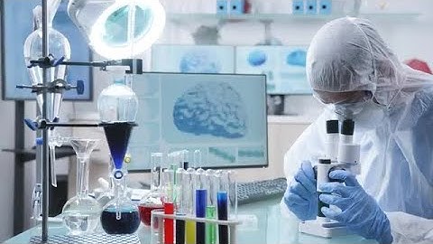 Scientist Using Microscope Stock Video