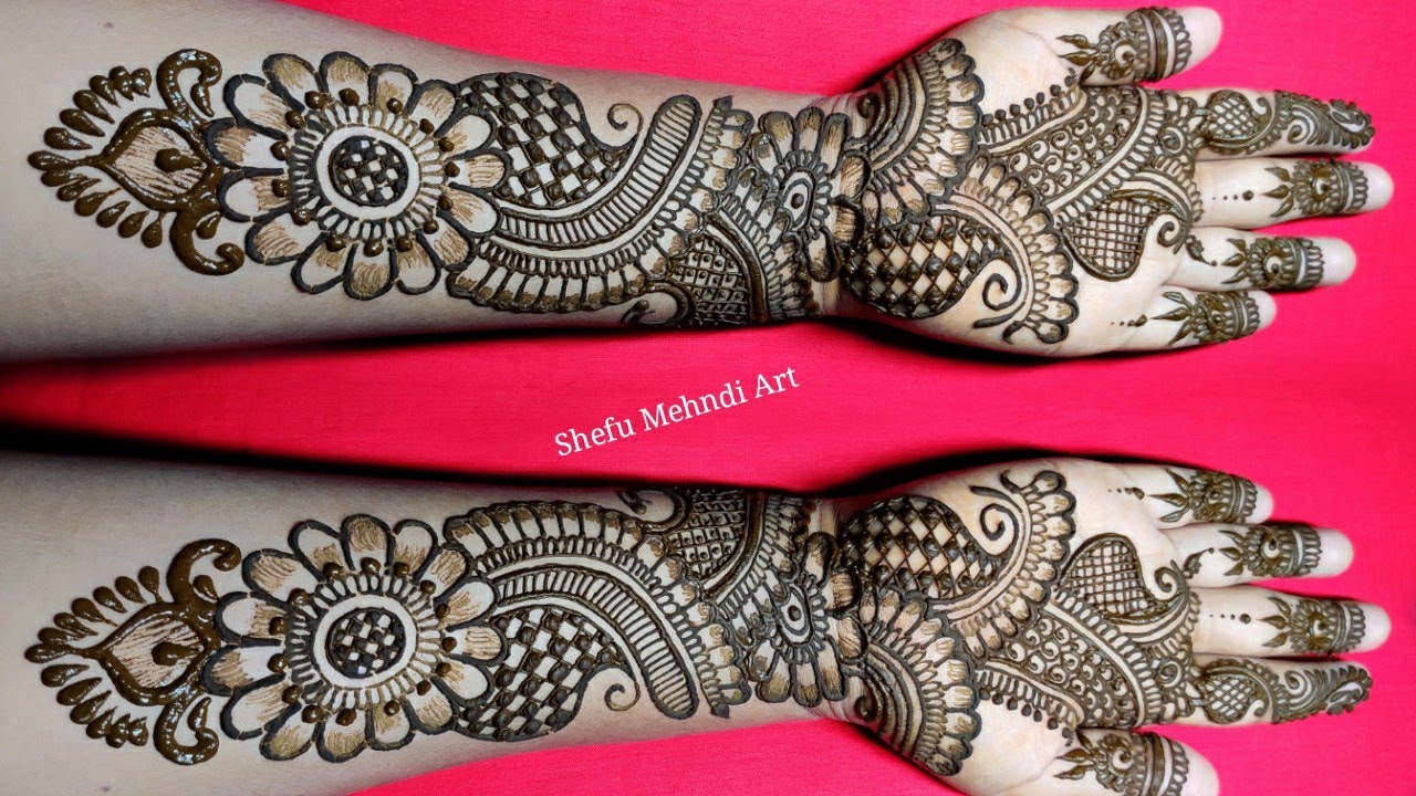 New full hand mehandi designs for Teej 2020 - YouTube