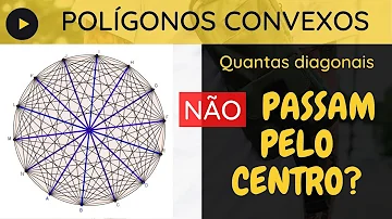 Como calcular o número de diagonais que passam pelo centro?