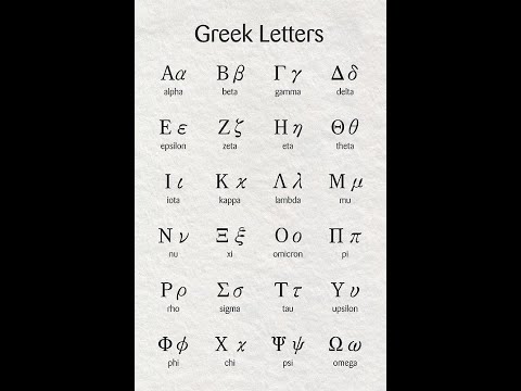 Yunan Alfabesi Öğreniyoruz