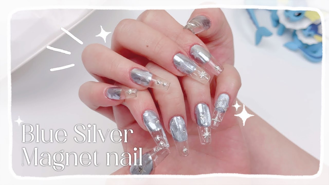 얼음같은 투명 프렌치 네일 🧊❄️ | 샌드위치폼 연장 | 셀프네일 | ASMR | 네일아트 | 자석네일 | 셀프연장