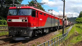 【2020/07/22・東北本線を走る貨物列車・ジョイント音あり】3053レ(隅田川→札幌タ・遅れ)
