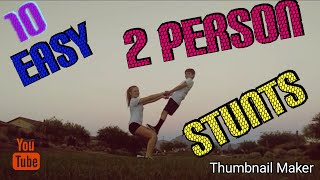 10 easy 2 person stunts