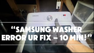 Samsung Washer WA45T3200AW/A4 error code UR Fix . Suspension rods replacement