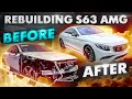 REBUILDING A CRASHED 2016 MERCEDES S63 AMG COUPE FROM COPART IN 16 MINUTES