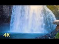 【4K】Beautiful Rainbow falls | Relaxing Nature Sounds for Sleeping, Study | 滝の自然音