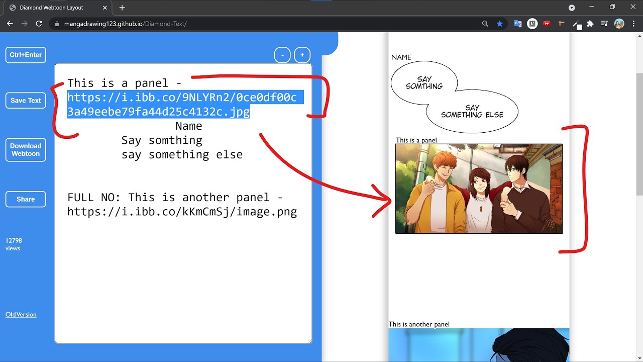 S1EP07 - How to insert image link in your comic script Diamond Webtoon ...