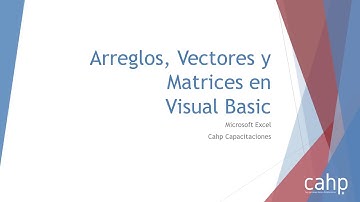 19 - Arreglos, Vectores y Matrices en Visual Basic