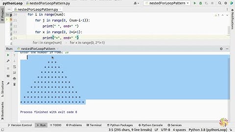 42. How to make Pattern with Python Nested For Loop? | Make Triangle and Pyramid Pattern