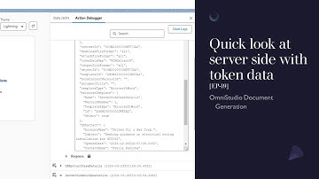 Quick look at OmniStudio server side document generation with token data [EP-19]