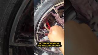 Tight Edge Detailer carries the suds in and actually lifts the grime out #SpongeGuru #detailingtools