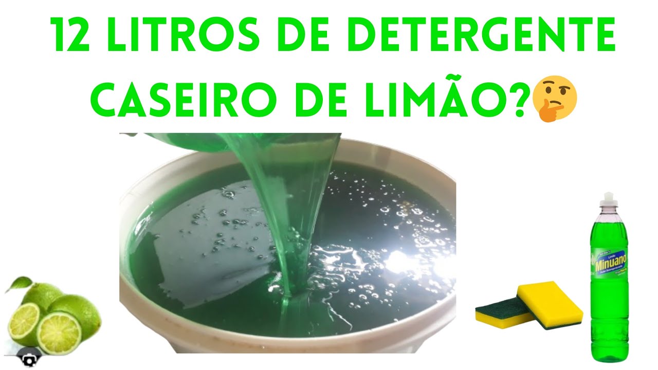 💰fácil de fazer detergente caseiro de limão o triplosulfato de sódio e óleo usado?
