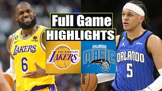 Los Angeles Lakers vs Orlando Magic FULL GAME Highlights | Oct 30 | 2023 NBA Regular Season