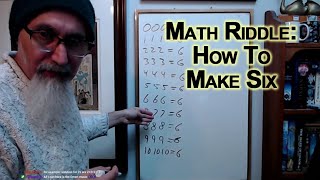 Math Puzzle: How To Make 6 by Adding Operations To Triple Digits From 0 to 10 [ASMR Riddle] screenshot 2