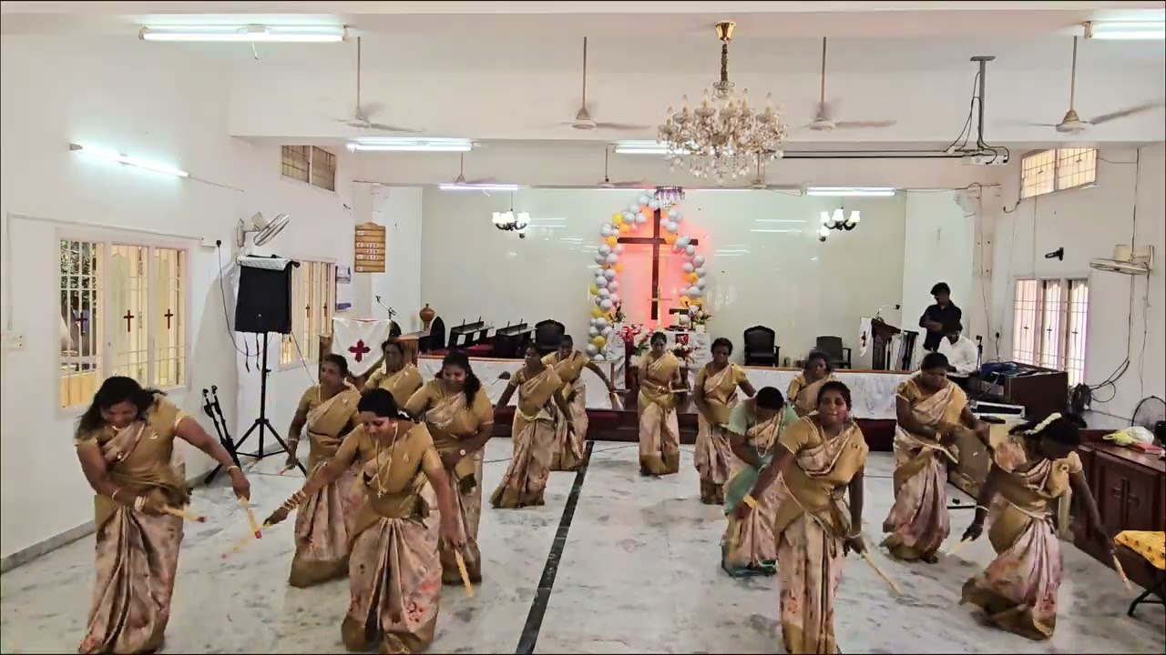 Magilchiyodu thuthikkindrom | Women’s Kolattam Dance | CSI Christ Church Alapakkam