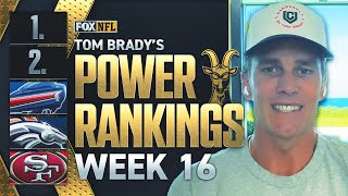 Tom Brady's Week 16 Power Rankings 🚨
