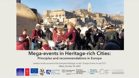 Mega-events in Heritage-rich Cities: Principles and recommendations in Europe