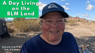 A Day Living on Quartzsite LTVA BLM Land // 13ft boler Trailer - Full Time Nomads