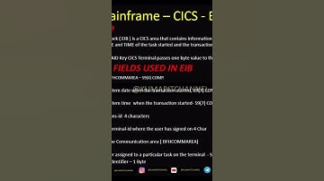 Mainframe CICS #shorts #mainframes #ibm