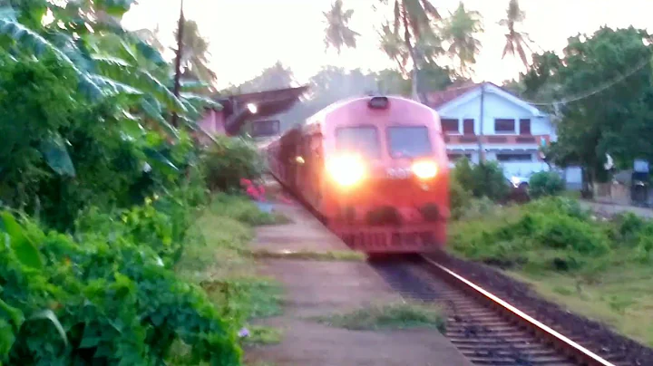Sri lankan Railway Class S11 Ruhunu kumari Experes train speed 110km #Railway #Ruhunu kumari