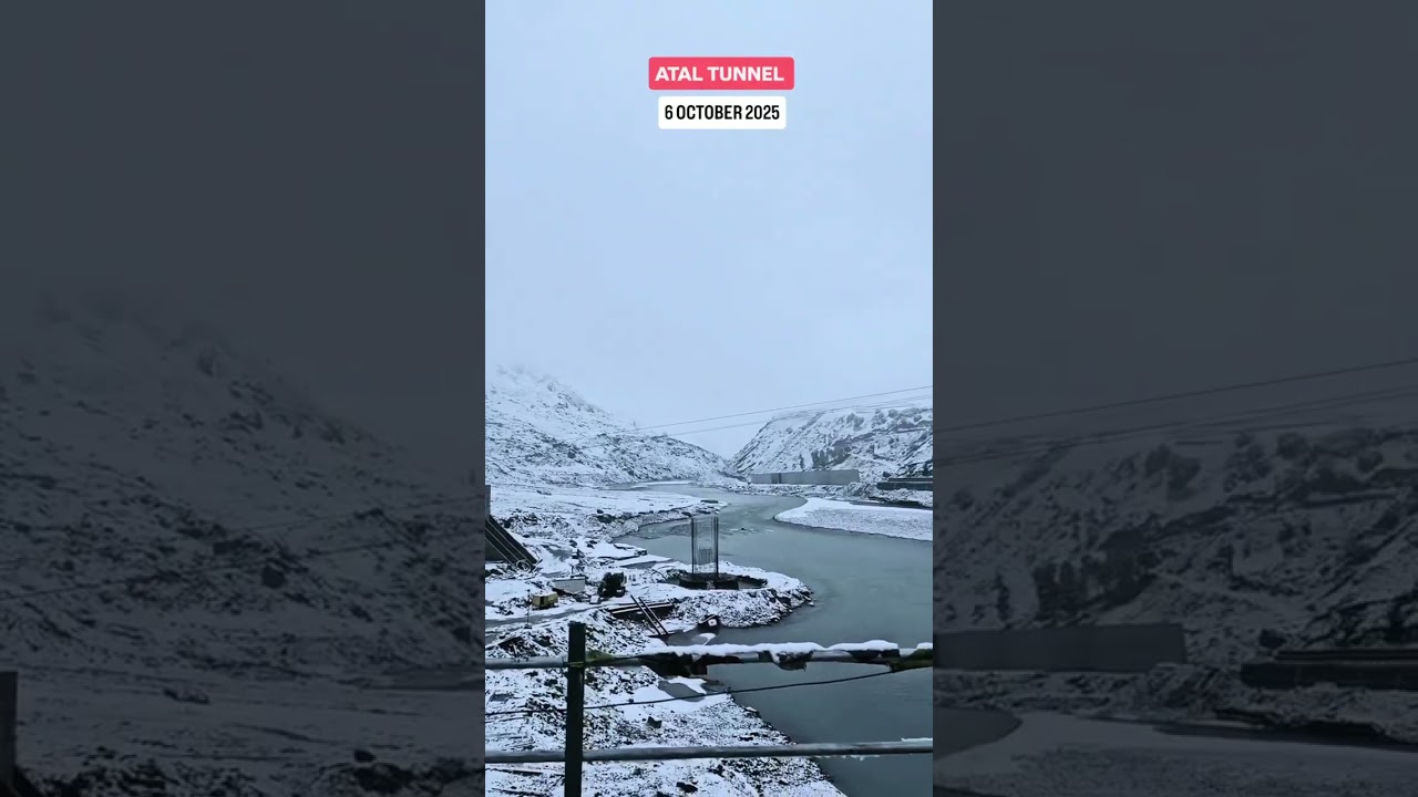 Fresh Snowfall 2025 ❄️ | Atal Tunnel to Lahaul Spiti | Live Snowfall in Himachal Pradesh