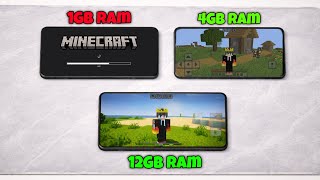 Minecraft on 1GB vs 4GB vs 12GB RAM Phones😱 screenshot 4