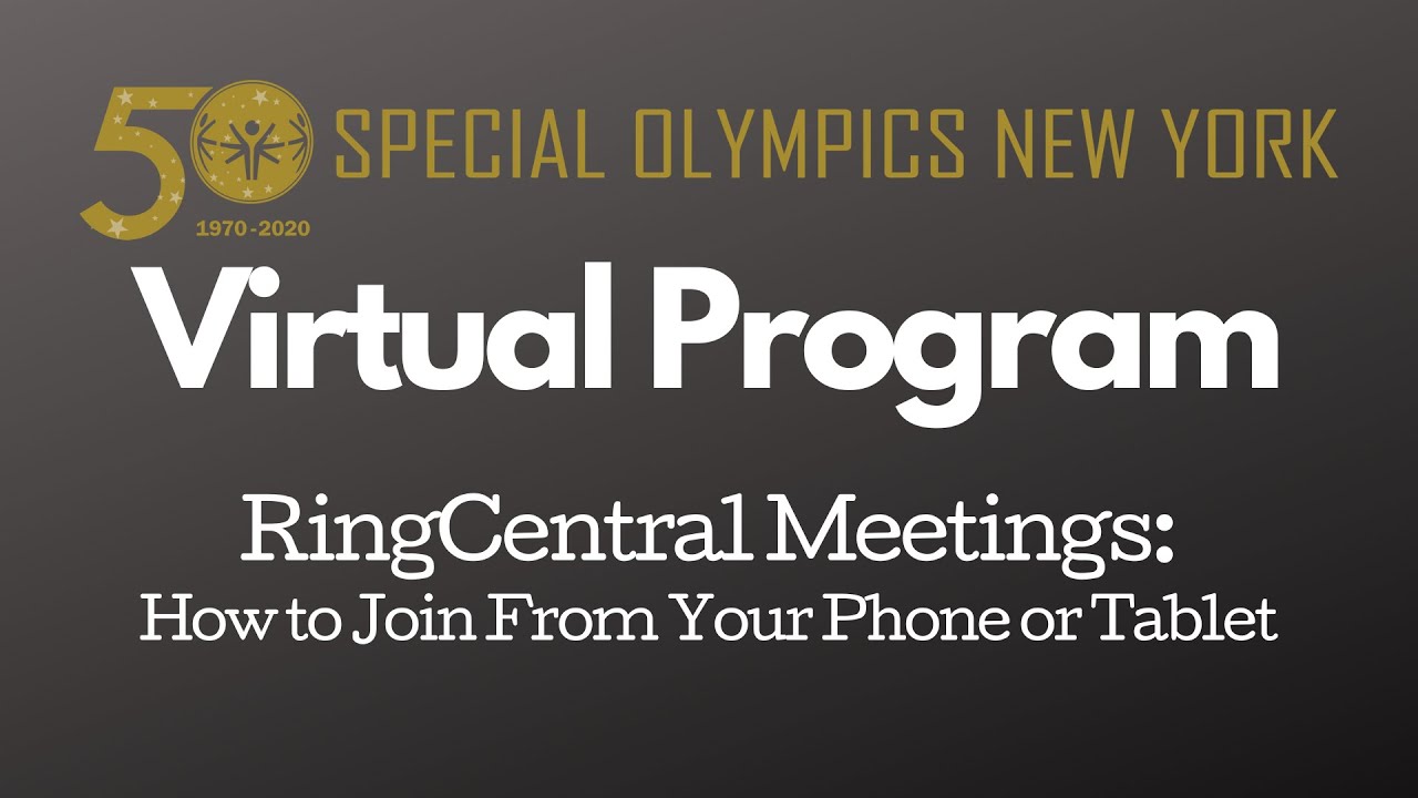 How to Join a RingCentral Meeting from Phone or Tablet