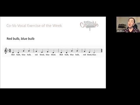 Co-Vo Vocal Exercise of the Week #13 | Red Bulb, Blue Bulb | Nov. 25, 2023