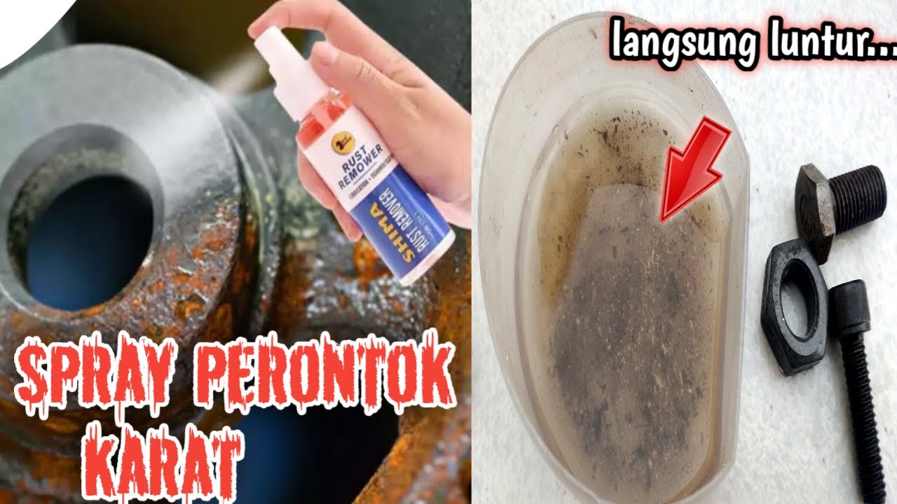 SPRAY PERONTOK KARAT PADA BESI RUST REMOVER PENGHILANG KARAT SUPER