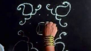 6 dot kolam design for Karthigai  |  Diya rangoli for Diwali |  chukkala muggulu | Sudha Balaji