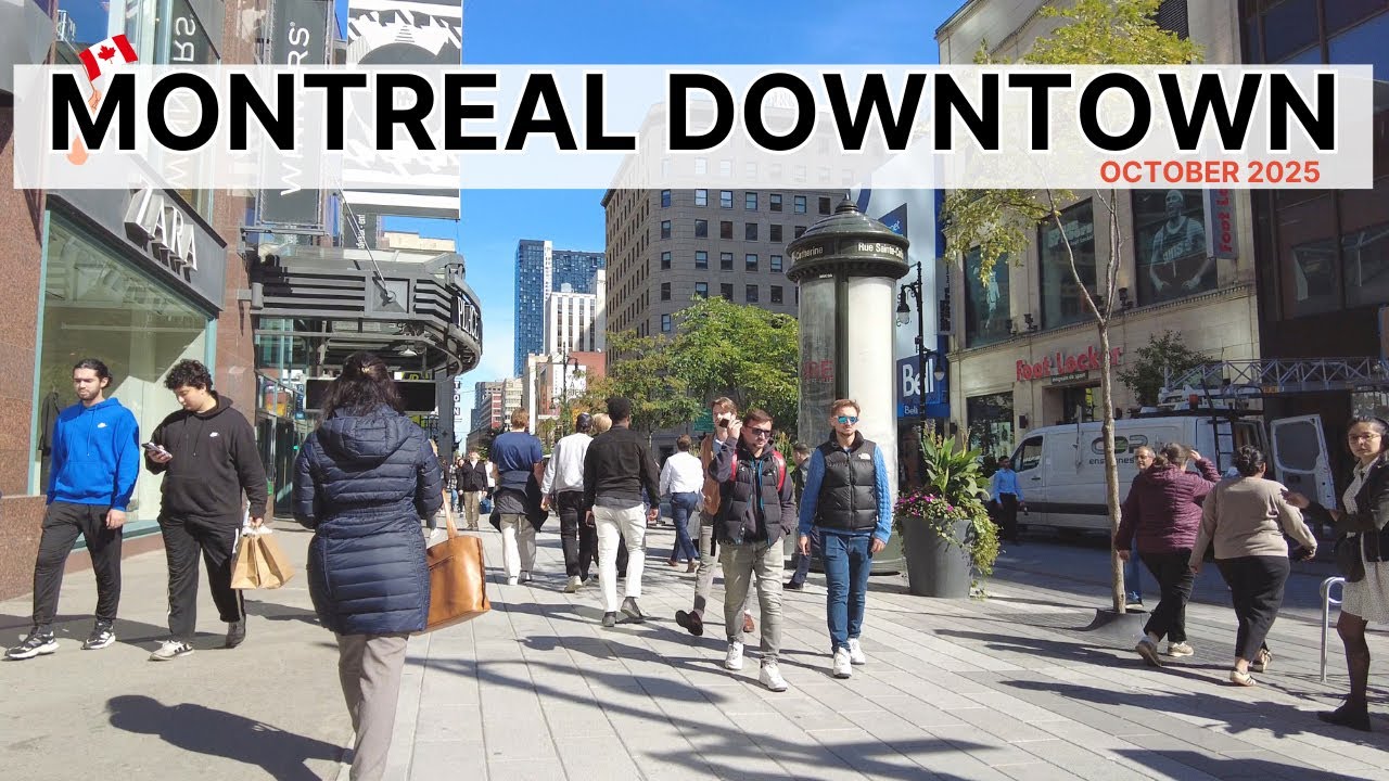 Fall in Love with Montreal Downtown Walk - October 2025 [4K]