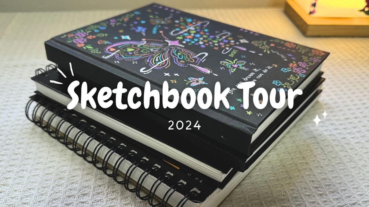 2024 Sketchbook Tour of ALL my paintings / My Art Journey - YouTube