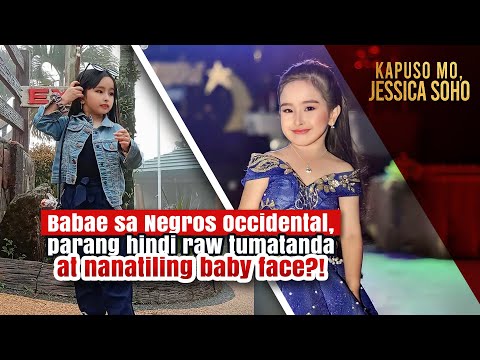 Babae sa Negros Occidental, tila hindi tumatanda at nanatiling baby face? | Kapuso Mo, Jessica Soho