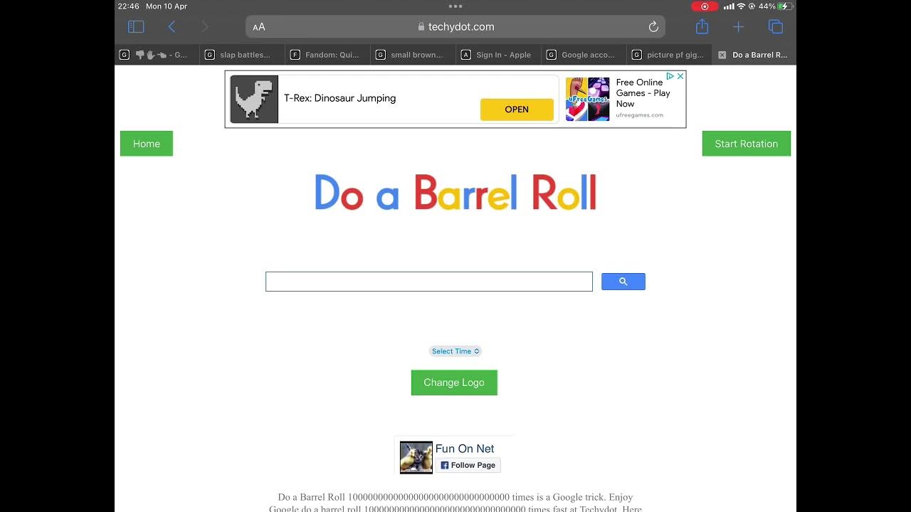 How To “Do A Barrel Roll 1 Million Times” On Google - All Tech