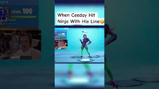 When Ceeday Hit Ninja With His Line "F u kid" 😂 #fortnite #ceeday #ninja #fortnitememes