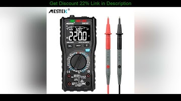 Slide MESTEK DM100 Digital Multimeter Tester Capacitance Fast Speed DC DC 10000 Counts multimetro d