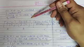 STRASSEN'S MATRIX MULTIPLICATION (UNIT -2 ADA)