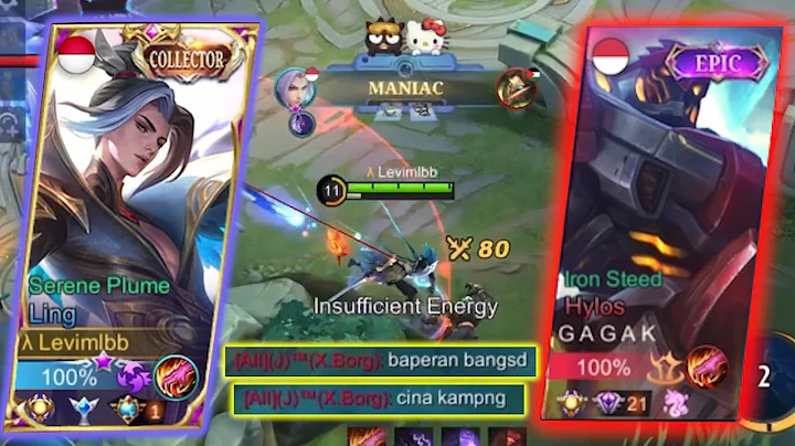 LING FASTHAND MANIAC VS PRO HYLOS HYPER!! MUSUHNYA RASIS?! | WHO WILL WIN?! - Mobile Legends