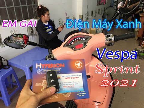 Video Vespa Sprint 2021 Của Bạn Gái Điện Máy Xanh Rất Xinh... - youtube