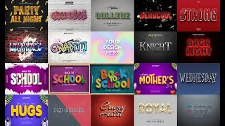 💥 3d text effect template psd photoshop Free | 3d text effect In photoshop psd Full Editable💯