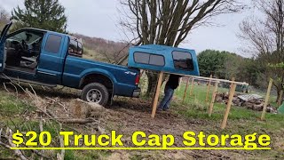 Truck Cap Storage Idea