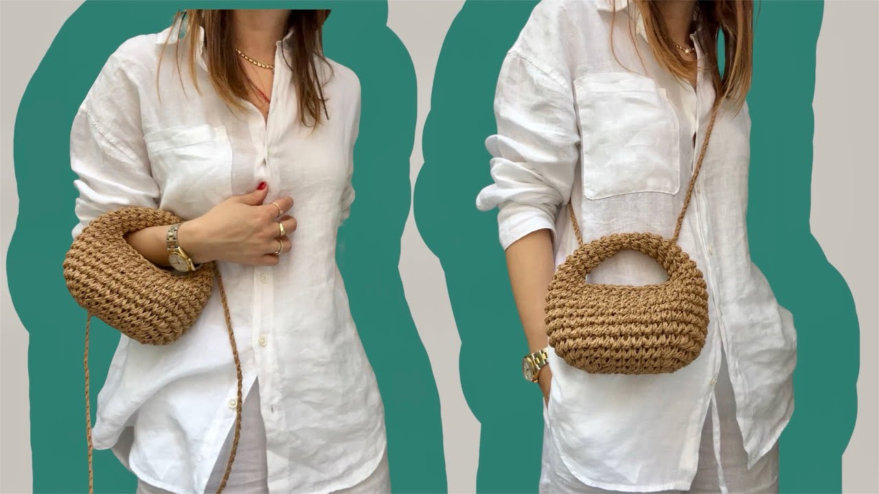 Tüm detaylarıyle kağıt iple MİCRO BAG yapılışı🎉🎉🎉🎉